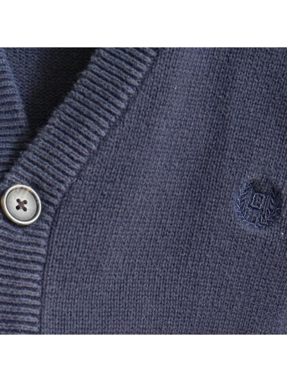 🧶 Chaps Navy Grandpa Cardigan - Picture 4 of 7